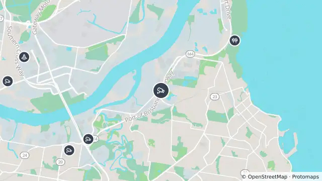 Map of Lytton - Port Of Brisbane Motorway & Luke Street - South and nearby items