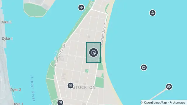 Map of Planned Power Outage — Stockton and nearby items