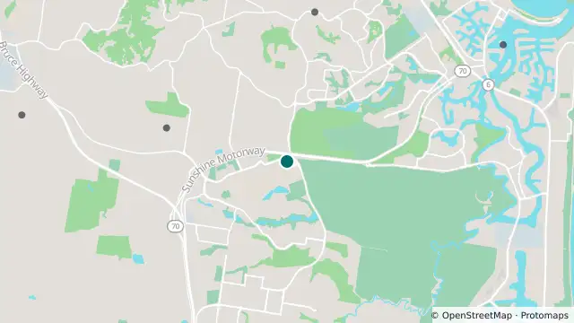 Map of Buderim - Sunshine Motorway & Dixon Road Overpass - East and nearby items