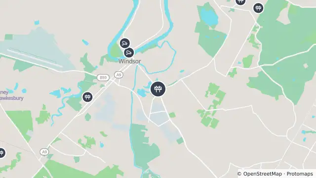 Map of Scheduled Roadwork Intersection Upgrade — Windsor Road, Mcgraths Hill and nearby items
