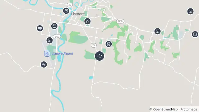 Map of Air Quality — Lismore and nearby items