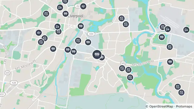 Map of Scheduled Roadwork Resurfacing — M5 Motorway Eastbound Off-Ramp, Moorebank and nearby items