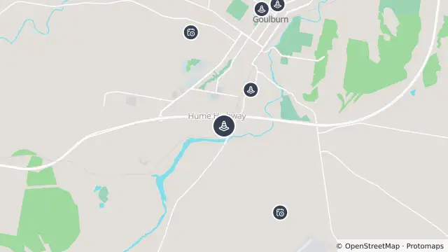 Map of Hazard — Sloane Street, Goulburn and nearby items