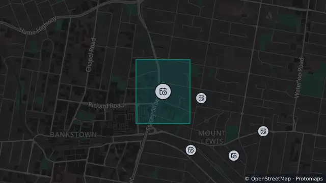Map of Planned Power Outage — Bankstown, Greenacre and nearby items