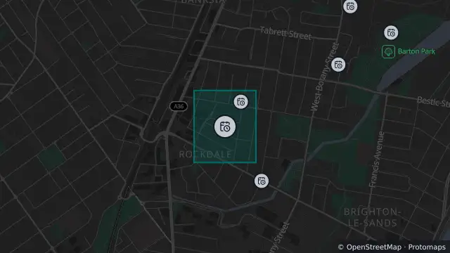 Map of Planned Power Outage — Rockdale and nearby items
