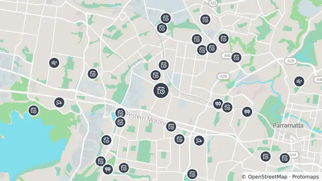 Map of Planned Power Outage — Girraween and nearby items