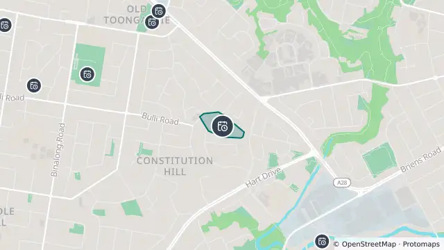 Map of Planned Power Outage — Constitution Hill and nearby items