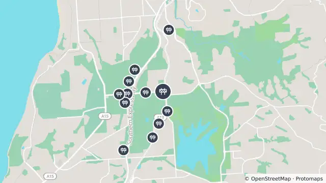Map of Majors Rd Interchange - Construction Works — Majors Road, O'halloran Hill and nearby items