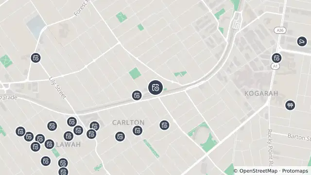 Map of Planned Power Outage — Carlton and nearby items