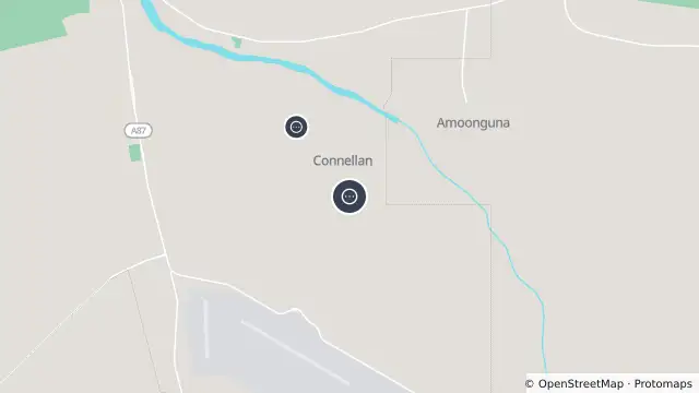 Map of Permit Burn — Petrick Rd, Connellan and nearby items
