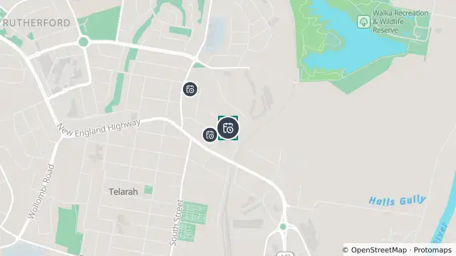Map of Planned Power Outage — Rutherford and nearby items
