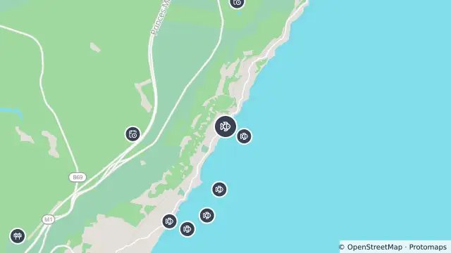 Map of Drone Surveillance Location — Coledale Beach and nearby items