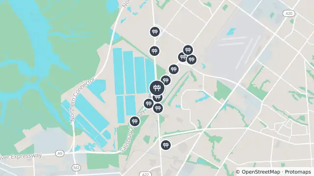 Map of Mowing — Port Wakefield Road, Dry Creek and nearby items