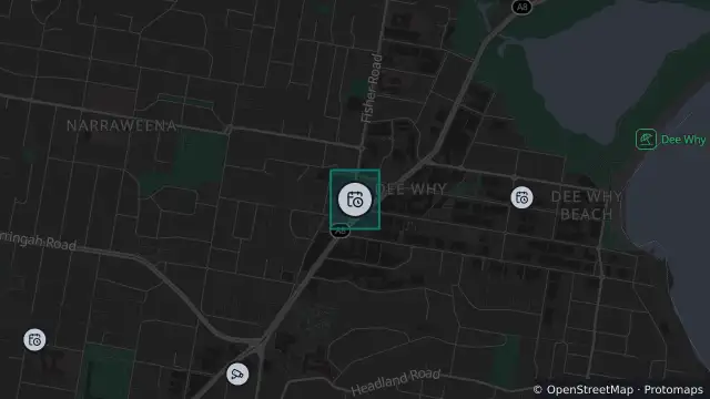 Map of Planned Power Outage — Dee Why and nearby items