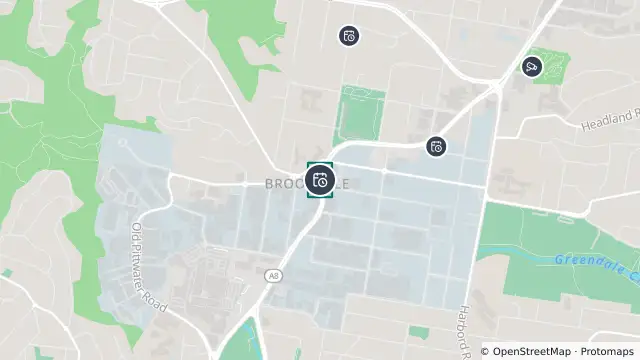 Map of Planned Power Outage — Brookvale and nearby items