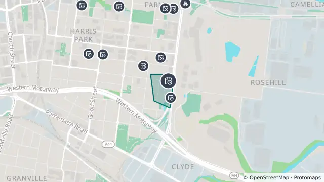 Map of Planned Power Outage — Rosehill and nearby items