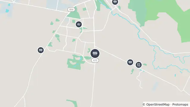 Map of Scheduled Roadwork — Goonoo Goonoo Road, South Tamworth and nearby items