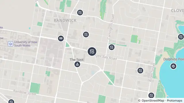 Map of Planned Power Outage — Randwick and nearby items