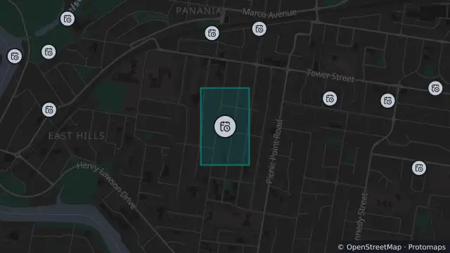 Map of Planned Power Outage — Panania and nearby items