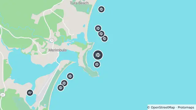 Map of Smart Drumline Location — Middle and nearby items