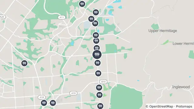 Map of Sewer Connection — Hancock Road, Fairview Park and nearby items