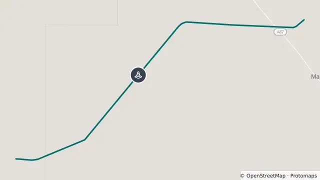 Map of Mintabie Road - Stuart Hwy To Apy Lands Boundary — Open With Warnings and nearby items