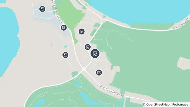 Map of Planned Power Outage — Salamander Bay and nearby items
