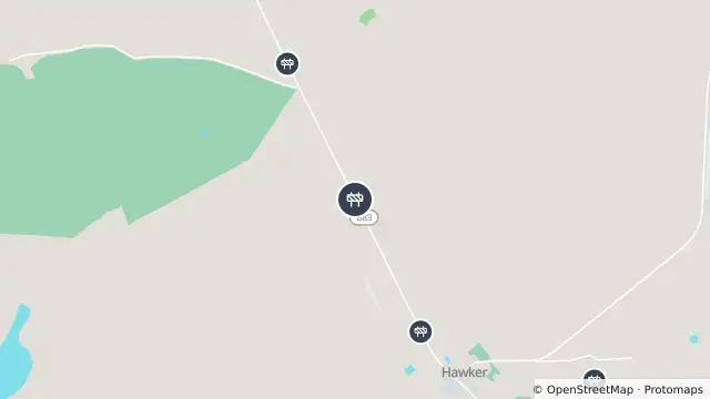Map of Asphalt Works — The Outback Highway, Hawker and nearby items