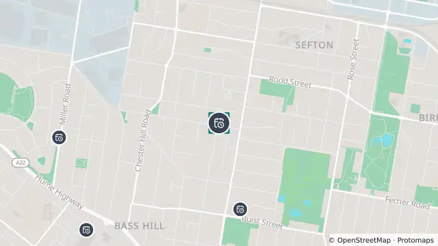 Map of Planned Power Outage — Chester Hill and nearby items