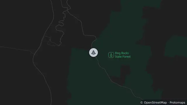 Map of Changed Traffic Conditions — Dog Rocks Road, Oberon and nearby items
