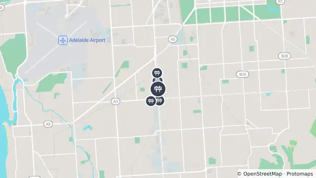 Map of Torrens To Darlington - Civil Works — South Road, Black Forest and nearby items