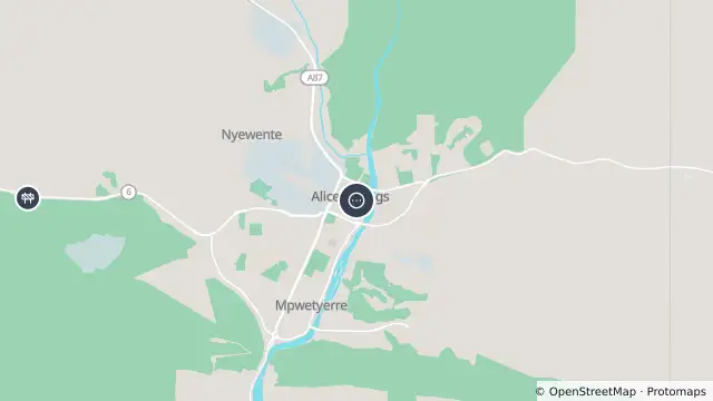 Map of Automatic Fire Alarm — Parsons St, Alice Springs and nearby items
