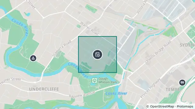 Map of Planned Power Outage — Marrickville and nearby items
