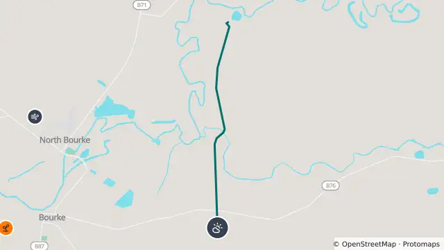 Map of Adverse Weather — Dry Bogan Road, Bourke and nearby items