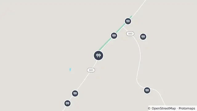 Map of Miscellaneous Works — Flinders Ranges Way, Kanyaka and nearby items