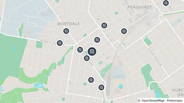 Map of Planned Power Outage — Mortdale and nearby items