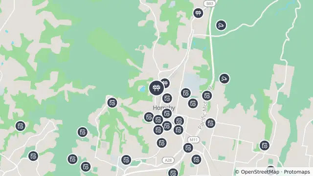 Map of Scheduled Roadwork Utilities — Bridge Road, Hornsby and nearby items