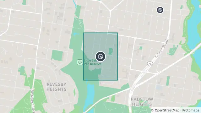 Map of Planned Power Outage — Padstow, Padstow Heights and nearby items