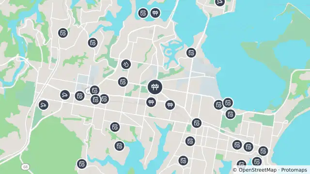 Map of Scheduled Roadwork Resurfacing — Port Hacking Road, Miranda and nearby items
