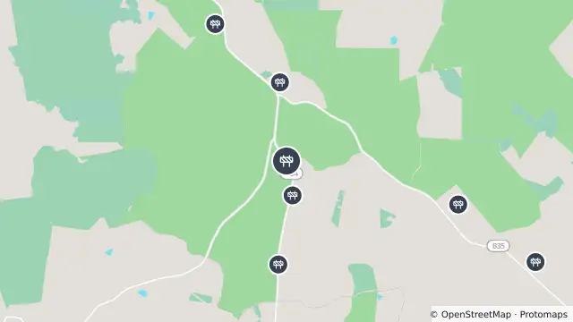 Map of Asphalt Works — Warren Road, Cromer and nearby items