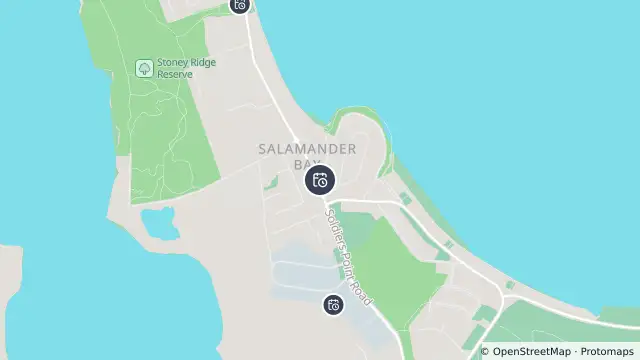 Map of Planned Power Outage — Salamander Bay and nearby items
