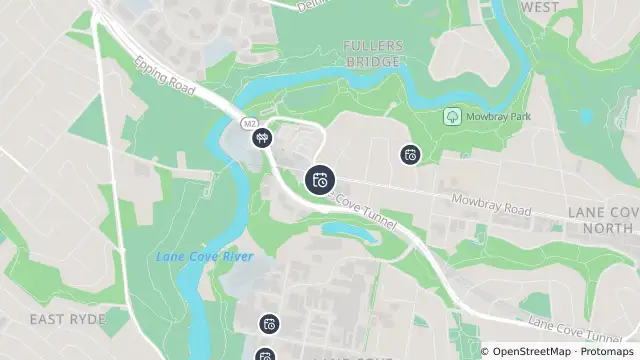 Map of Planned Power Outage — Lane Cove North and nearby items
