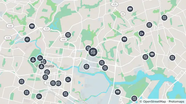 Map of Planned Power Outage — Rydalmere and nearby items