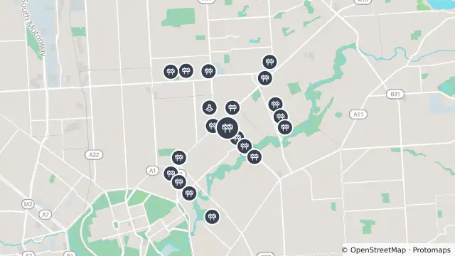 Map of Sign Installation — Ascot Avenue, Vale Park and nearby items