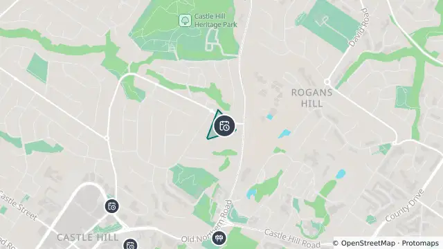 Map of Planned Power Outage — Castle Hill and nearby items