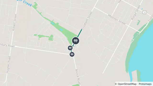 Map of Roadworks — Booral Road (Elizabeth Street) — Urangan and nearby items
