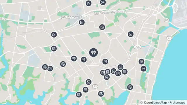 Map of Scheduled Roadwork Resurfacing — Queens Road, Hurstville and nearby items