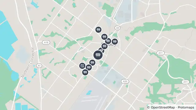 Map of Mowing — Salisbury Highway, Salisbury and nearby items