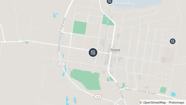 Map of Planned Power Outage — Scone and nearby items