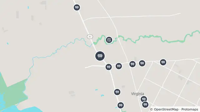 Map of Road Repair — Port Wakefield Highway, Riverlea Park and nearby items
